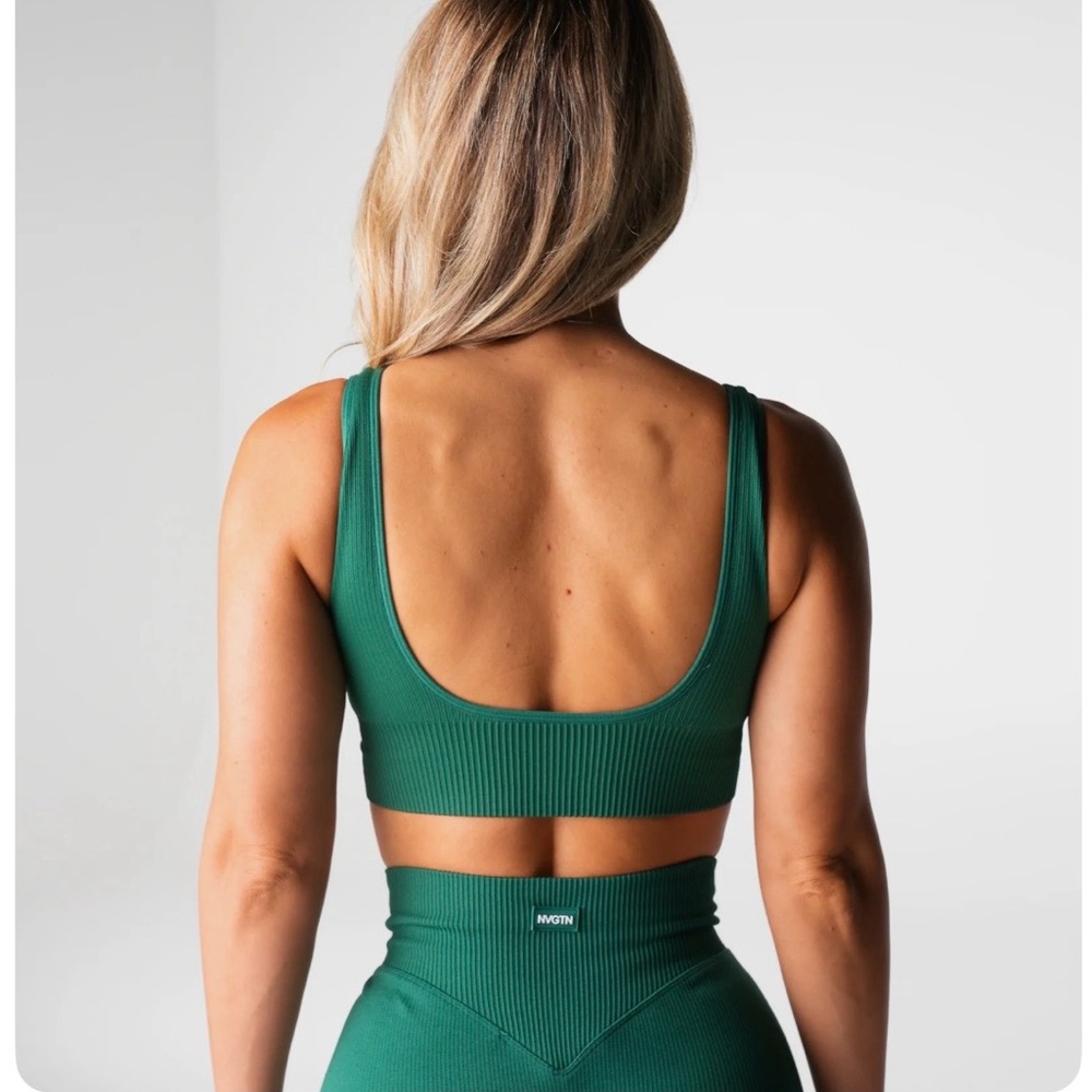 NVGTN Balsam Green Sports Bra and Leggings Set LG/XL